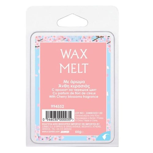 Illatosított Wax Melt - Cseresznyevirág Illatú Rózsaszín Illatviasz Kockák - 6db