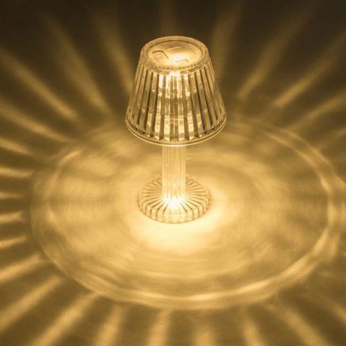 Mini Átlátszó LED Éjjeli Lámpa Ø6,5x12cm