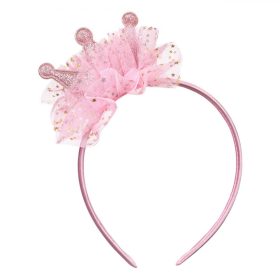 Rózsaszín hajpánt tüll csillagokkal