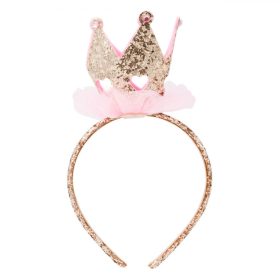 Gyerek hajpánt arany csillámmal és tüllel