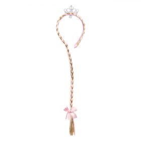   Hajpánt kis ezüst csillámos koronával és szőke hajfonattal