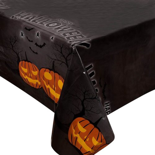 Asztalterítő 120x180cm - Happy Halloween - fekete
