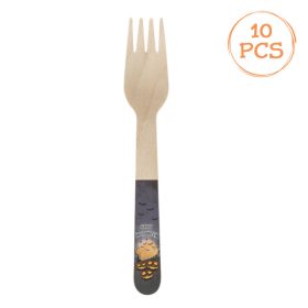 Egyszer használatos kisvilla fából - Happy Halloween