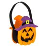 Halloweeni cukorkagyűjtő táska - tök 17 cm