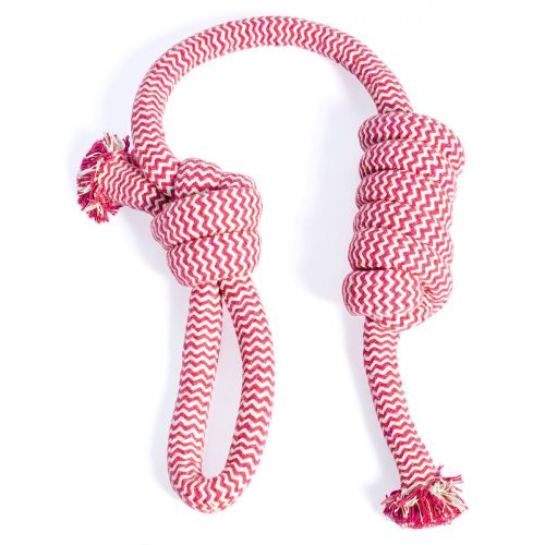 Kutyajáték - kötél, rózsaszín 63 cm