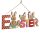 Felakasztható húsvéti dekoráció fából - Húsvéti nyúl, kakasok