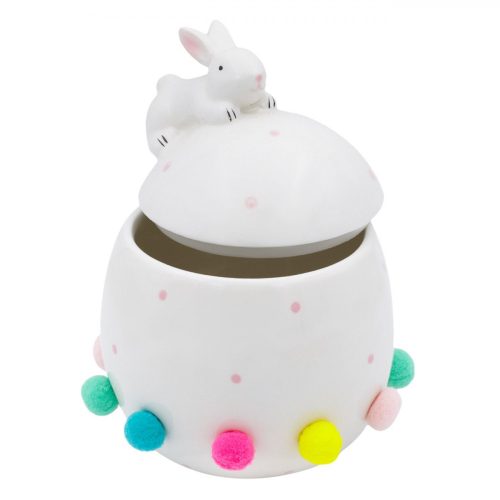 Húsvéti kerámia dekoráció, levehető fedéllel