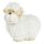 Húsvéti kerámia bárány dekoráció, fehér, 11x7x11 cm