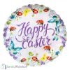Húsvéti papírtányér - virágos, katicás
