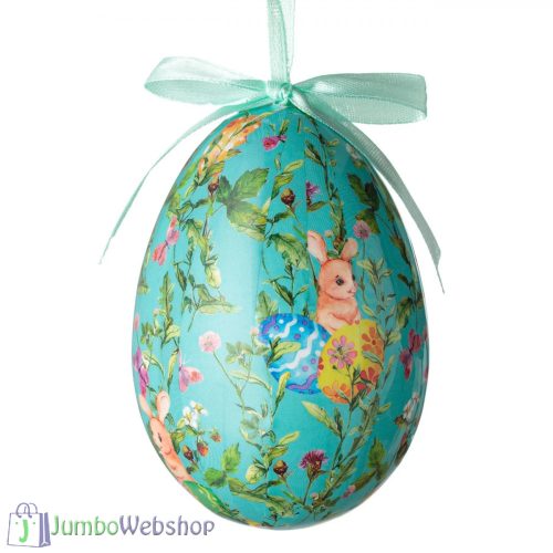 Húsvéti dekoratív tojás - kisnyuszi tojásokkal 10 cm