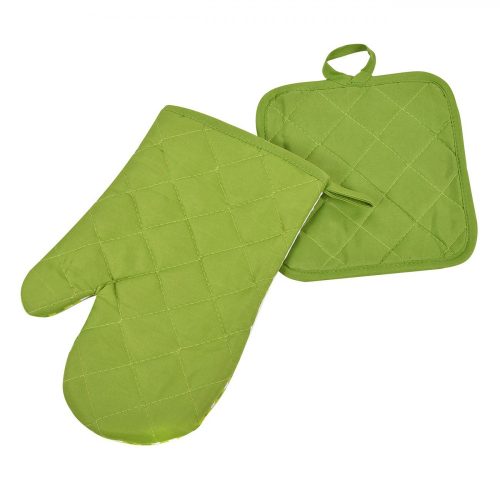 Húsvéti konyhai kesztyű és edényfogó szett - Tojáskosár minta - 2 db