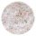 Dekoratív fém tálca - rózsaszín rózsa - 25,5 cm