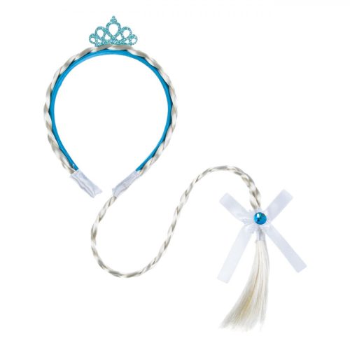 Hercegnő Jelmez Kiegészítő Szett - Korona, Varázspálca és Kesztyű, Türkiz - 3 részes
