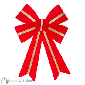 Nagy piros masni arany csíkkal 32cm