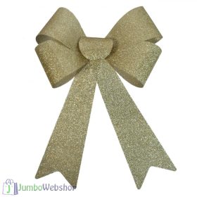 Arany csillogó karácsonyi masni 22x32cm