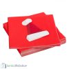 Karácsonyi piros szalvéta csomag - Papír mikulássapka kiegészítővel
