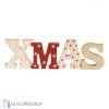 XMAS színes karácsonyi-dekoráció fából 20cm
