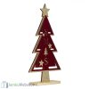 Karácsonyfa, csillogó arany és vörös bársony díszítésben 27 cm