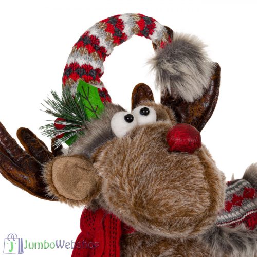 Karácsonyi plüss dekoráció - szarvas 60 cm