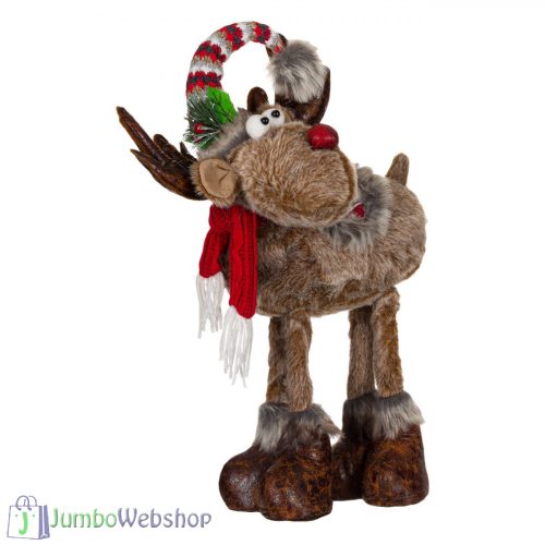 Karácsonyi plüss dekoráció - szarvas 60 cm