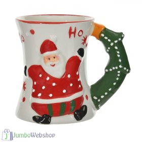 Karácsonyi bögre - 3D mikulás- 460 ml