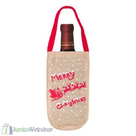 Karácsonyi borosüveg ruha - Merry Christmas - 22 cm