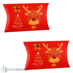 Karácsonyi sütis díszdoboz - rénszarvas -2 db