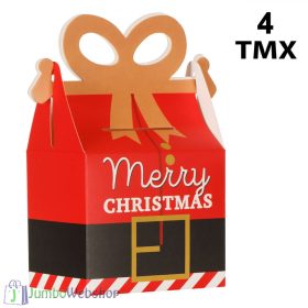 Karácsonyi sütis díszdoboz - Merry Christmas - 4 db
