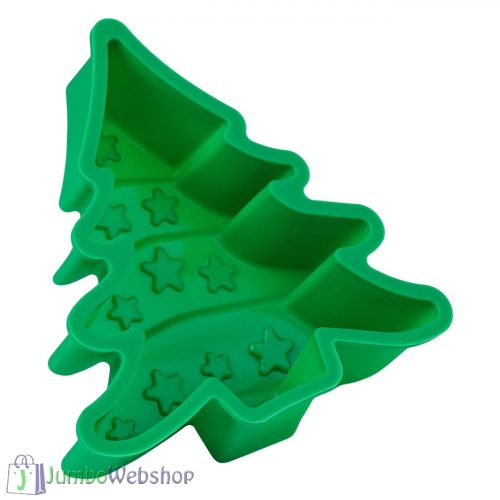 Karácsonyi szilikon sütőforma - fenyőfa- 14 cm
