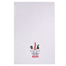 Fehér törölköző Manókkal díszítve - 60x40 cm