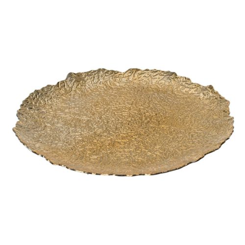 Dekor tál - Arany mintás 33 cm