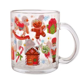 Mézeskalács Mintás Üveg Bögre 330ml