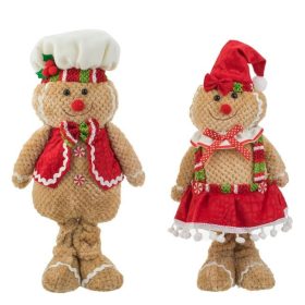 Díszfigura Mézeskalács Ember Cukrász 38cm