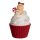 Karácsonyi Dísz – Piros Muffin Tejszínhabbal és Mézeskalács Emberrel Ø8x13,5cm