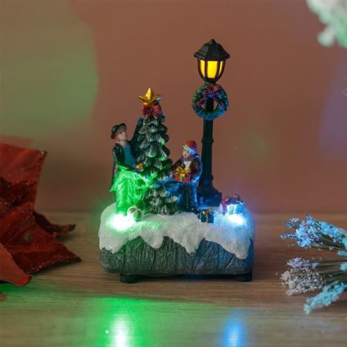 Karácsonyi Utcarészlet LED Világítással 8x5x13cm
