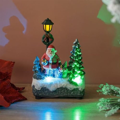 Karácsonyi Utcarészlet LED Világítással 8x5x13cm