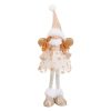 Karácsonyi Angyalkás Figurina Bézs Ruhában 37cm