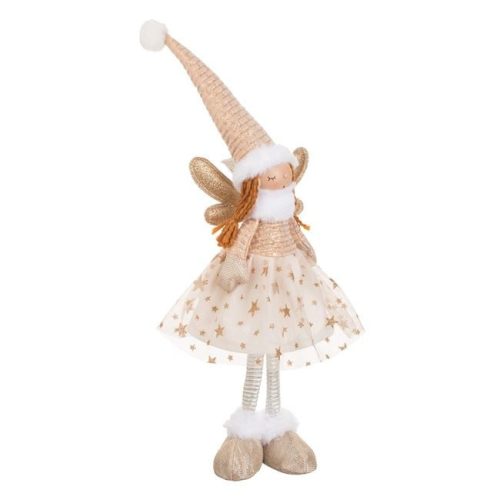 Karácsonyi Dísz Angyal Figurával, Bézs 55 cm
