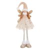 Karácsonyi Dísz Angyal Figura, Bézs Ruhában, 81 cm