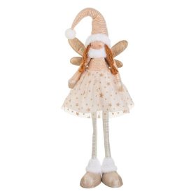 Karácsonyi Dísz Angyal Figura, Bézs Ruhában, 81 cm