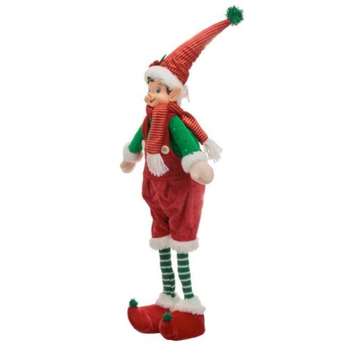 Karácsonyi Álló ELF, Piros-Zöld, 50 cm