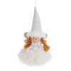 Karácsonyi Dekorációs Figura, Fehér Tündér Szampány Szárnyakkal, 20 cm