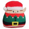 Mallow Karácsonyi Plüsspárna – Manó Figura, Zöld, Puha Textúrával 30cm