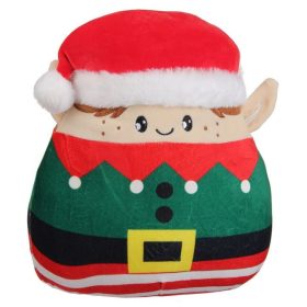   Mallow Karácsonyi Plüsspárna – Manó Figura, Zöld, Puha Textúrával 30cm