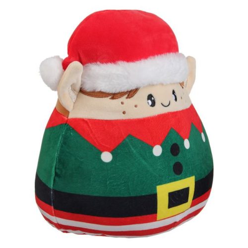 Mallow Karácsonyi Plüsspárna – Manó Figura, Zöld, Puha Textúrával 30cm