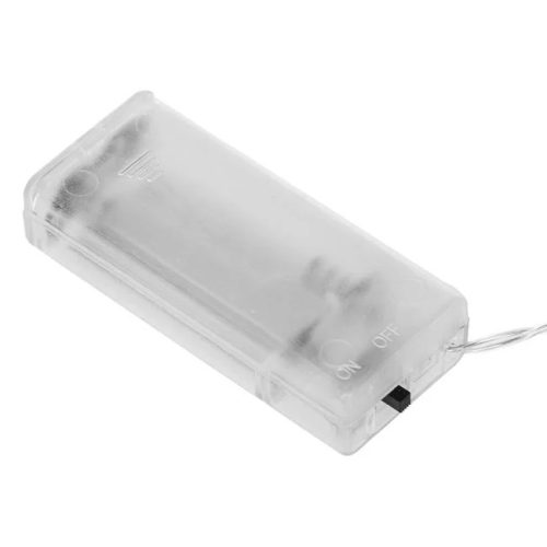 Karácsonyi LED Fényfüzér 10 Mézeskalácsfigurás Izzóval, Elemes, 0.90m – Meleg Fehér