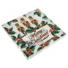 Karácsonyi két rétegű szalvéta Diótörő katonával 33x33cm – 20 db