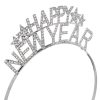 Ezüst Hajkorona Csillagokkal, Strasszos „Happy New Year”