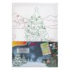 Karácsonyi Színező Készlet A4 Vászonnal – Fenyőfa és Gyerekek & Akvarell – 3 db