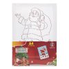 Karácsonyi Színező Készlet A4 Vászonnal – Mikulás & Akvarell – 3 db